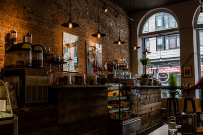 Interior of restaurant