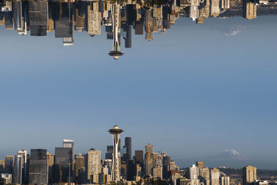 Panoramic view of buildings against sky