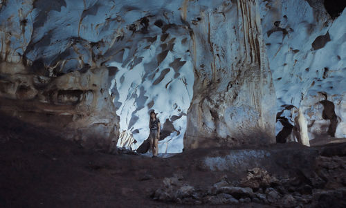 Rock formation in cave