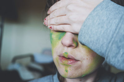 Close-up portrait of boy