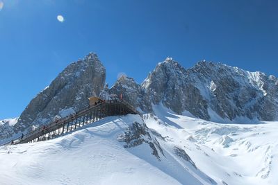 Scenic view of ski resort