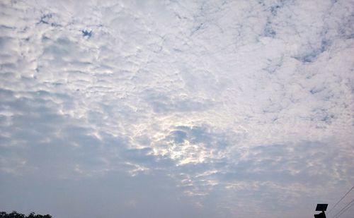 Low angle view of clouds in sky