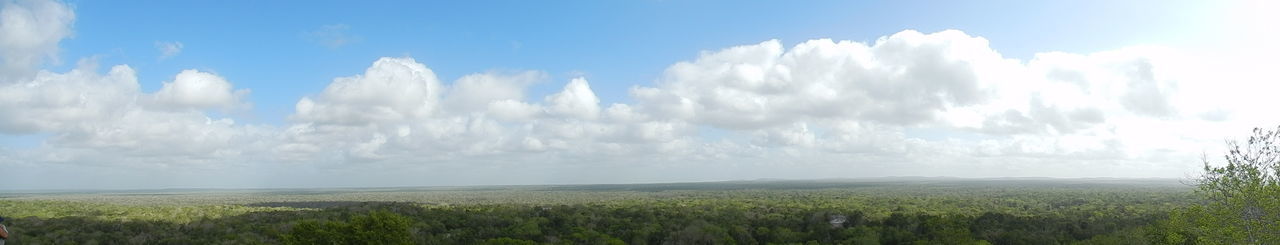 Panoramic shot of land against sky