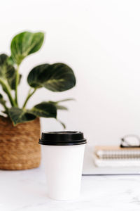 Close-up of coffee on table
