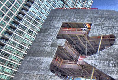 Low angle view of skyscraper