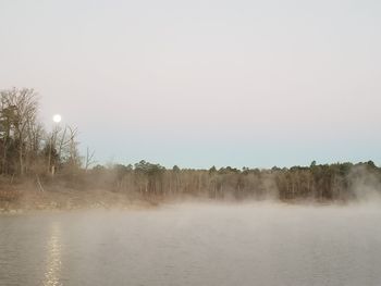 Scenic view of landscape against clear sky