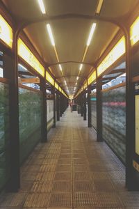 Empty corridor of building