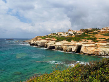 Scenic view of sea against sky