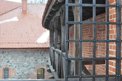 Low angle view of old building