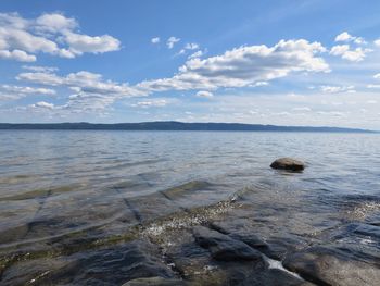 Scenic view of sea against sky