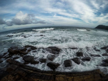 Scenic view of sea against sky