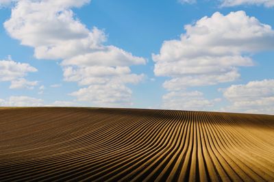 Scenic view of desert against sky