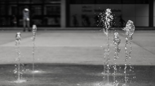 Close-up of splashing water fountain