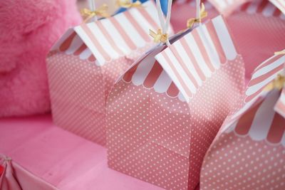 Close-up of pink fabric