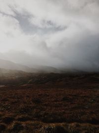 Scenic view of landscape against sky