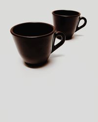 Close-up of coffee cup on table