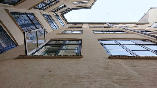 Low angle view of building against clear sky