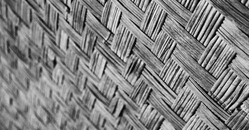 Full frame shot of wicker basket