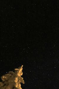 Low angle view of stars in sky at night