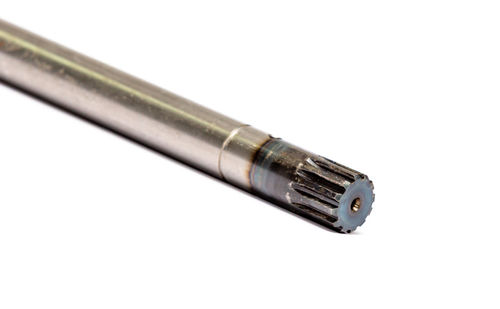 High angle view of pen on table against white background