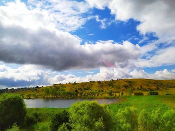 Scenic view of landscape against sky