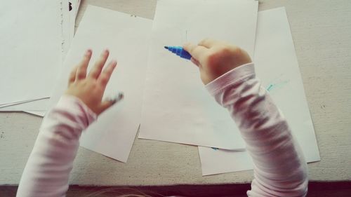 Close-up of hands