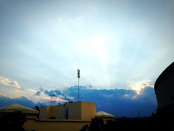 Low angle view of building against sky