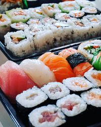 Close-up of sushi