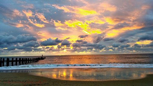 Scenic view of sea against sky