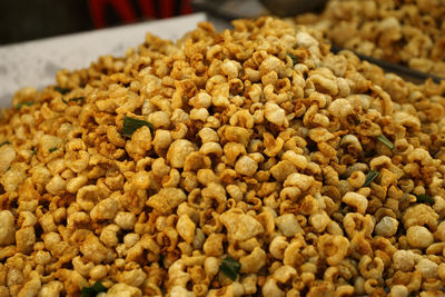 Close-up of pasta in market