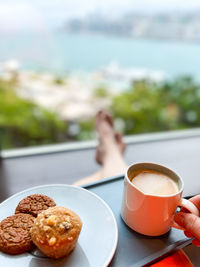 Close-up of coffee on table