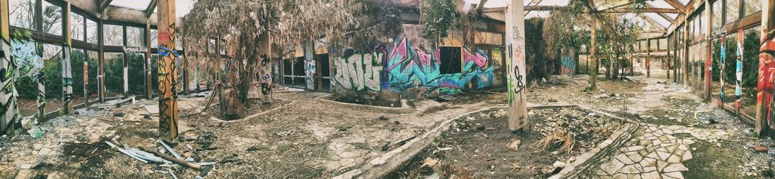 Graffiti on wall