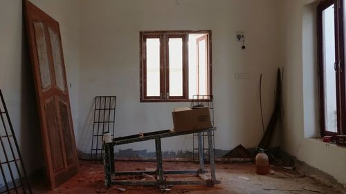 Interior of abandoned house