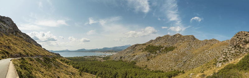 Panoramic view of landscape against sky