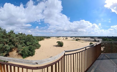 Panoramic view of beach against sky
