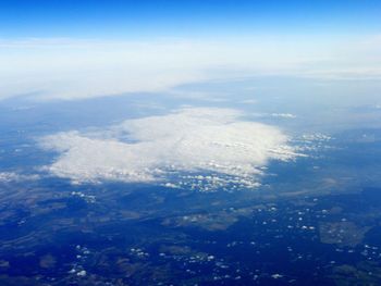 Aerial view of landscape against sky