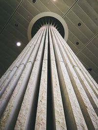 Low angle view of ceiling of building