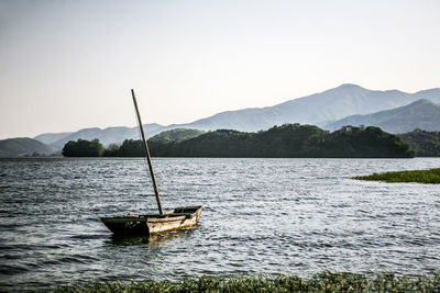 Scenic view of calm lake