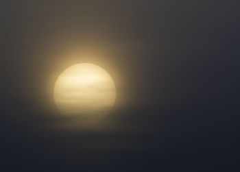 Scenic view of moon in sky