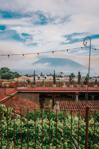 Scenic view of buildings against sky