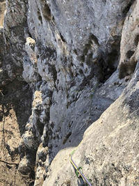 Rock formations on mountain