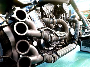 Close-up of machine part