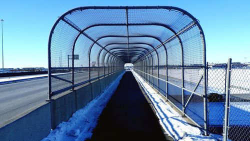 Bridge against blue sky