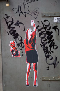Graffiti on wall