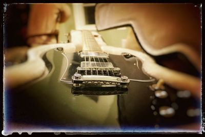 Close-up of guitar