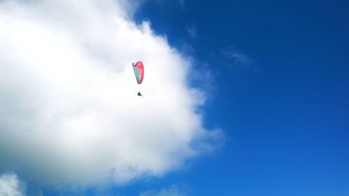 Low angle view of blue sky