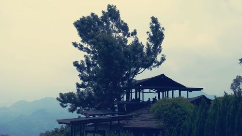 Built structure with trees in background