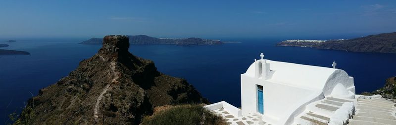 Panoramic view of sea against sky
