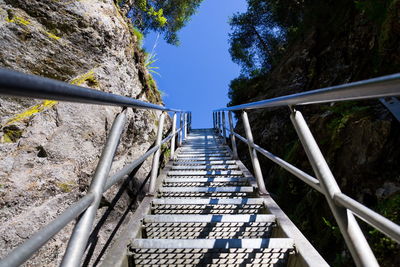 High angle view of bridge against sky