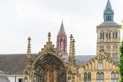 Low angle view of buildings against sky